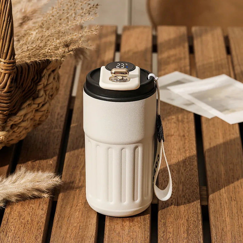 450ml Stainless Steel Thermal Bottle – LED Display