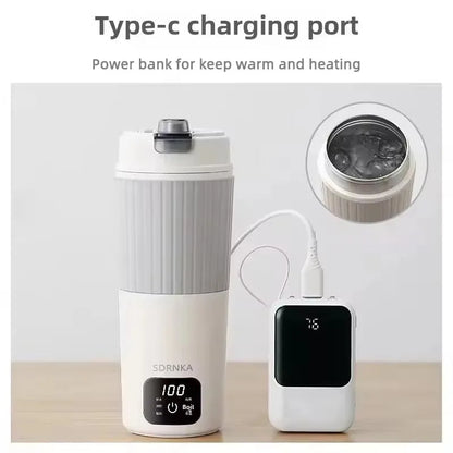 650ml Portable Electric Kettle – Smart Heating Cup