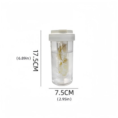 600ML Large Capacity Plastic Straw Cup