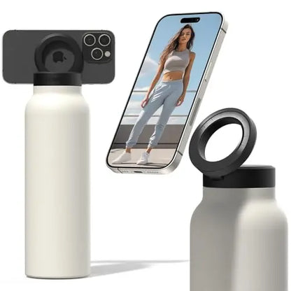 Insulated Stainless Steel Water Bottle – MagSafe & Phone Holder