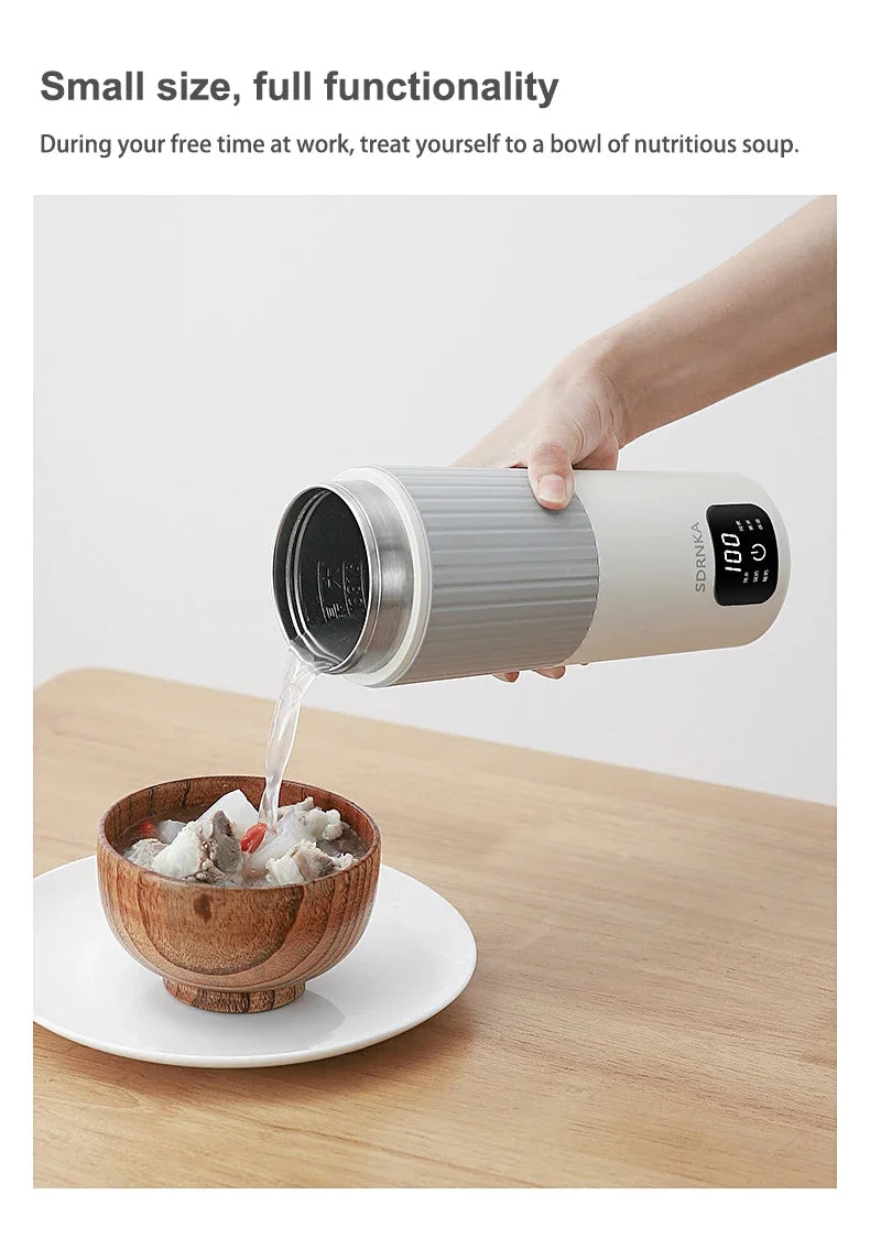 650ml Portable Electric Kettle – Smart Heating Cup