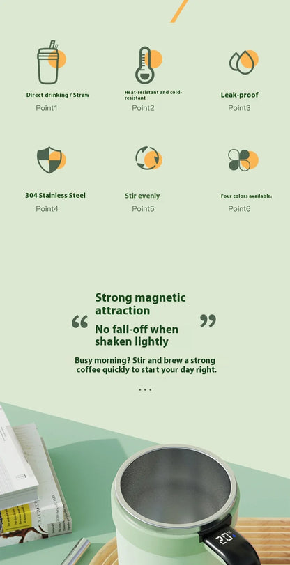 Smart Temperature & Stirring Cup – Portable