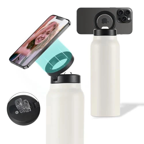 Insulated Stainless Steel Water Bottle – MagSafe & Phone Holder