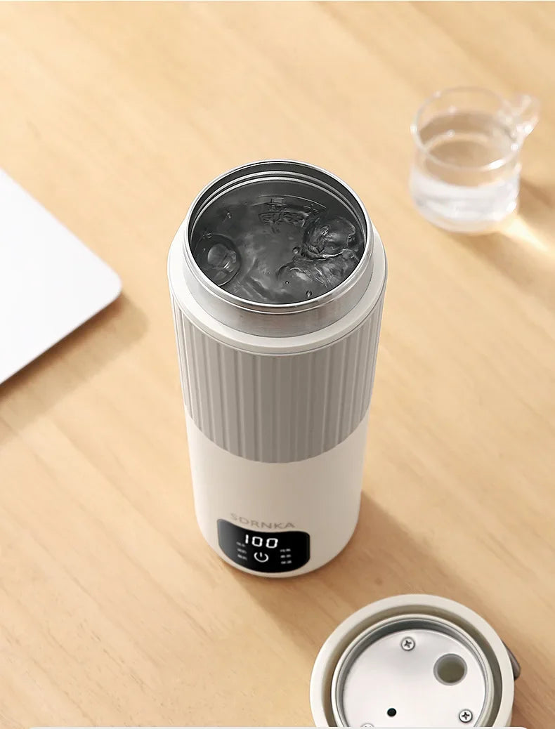 650ml Portable Electric Kettle – Smart Heating Cup