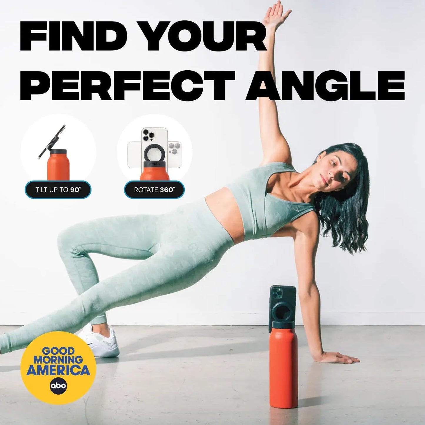 Insulated Stainless Steel Water Bottle – MagSafe & Phone Holder