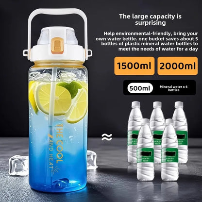 1.5/2L Portable Sports Water Bottle – BPA Free