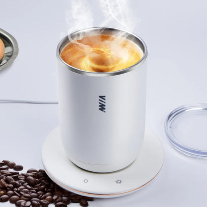 55°C Smart Self-Heating Stirring Mug – USB Electric