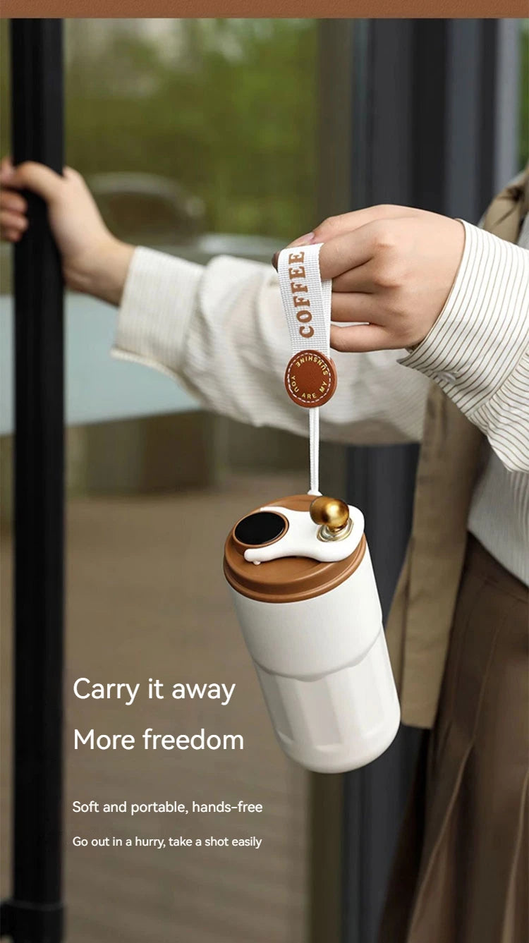 450ml Stainless Steel Thermal Bottle – LED Display